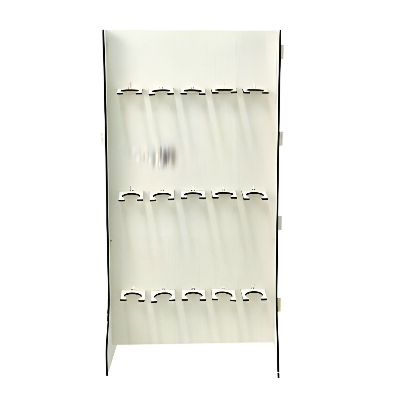 3-Tier White Rectangular Wooden Champagne Glass Holder Stand Party Decorations